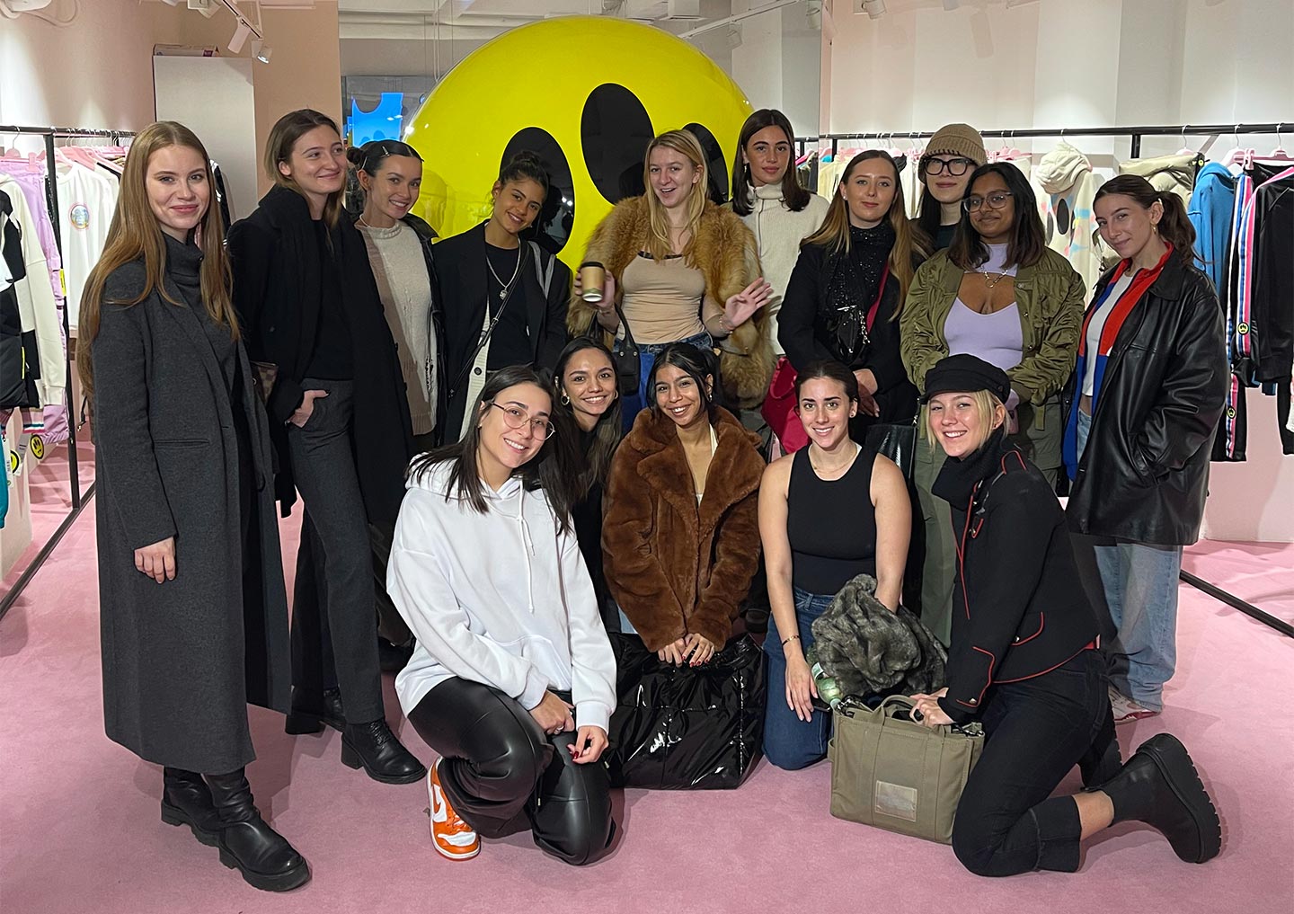 Istituto Marangoni Milano’s Fashion Styling and Creative Direction class attending the Barrow press day